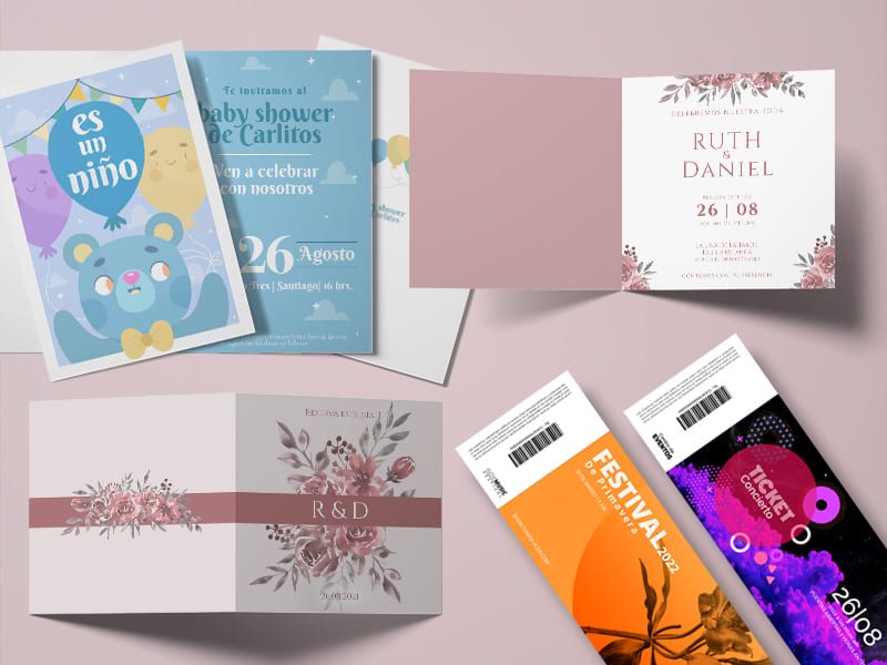 entradas, invitaciones y diplomas